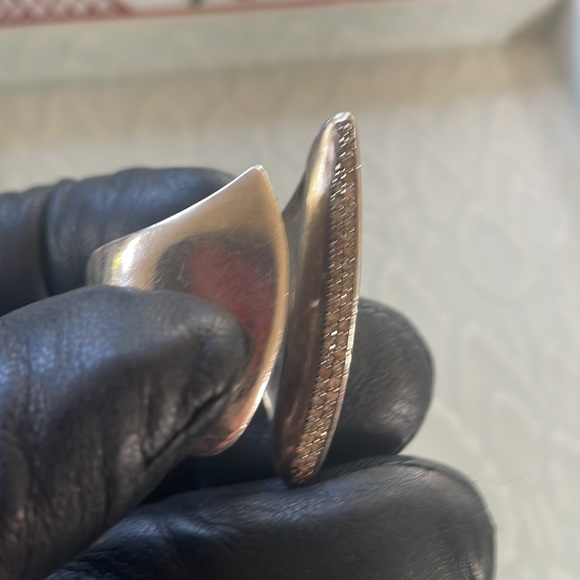 Alexis Bittar FINE Sterling Cleave Ring with Diamond Pave - Picture 9 of 15